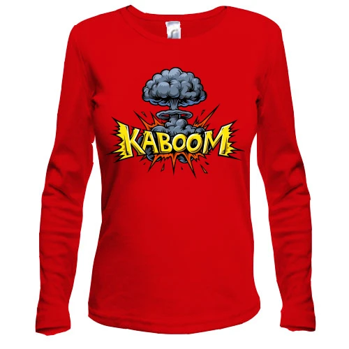 Жіночий лонгслів із серцем "Kaboom"