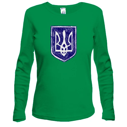 Жіночий лонгслів з Тризубом (арт)