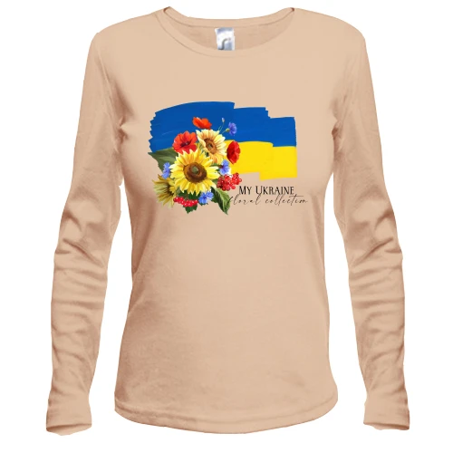 Женский лонгслив "Украинская флора"