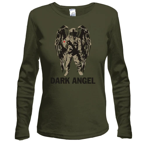 Женский лонгслив, хаки, "Медик Dark Angel"