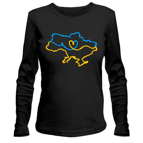 Женский лонгслив "Украина с любовью"