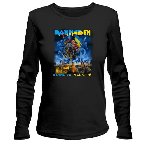 Женский лонгслив Iron Maiden - stand with Ukraine