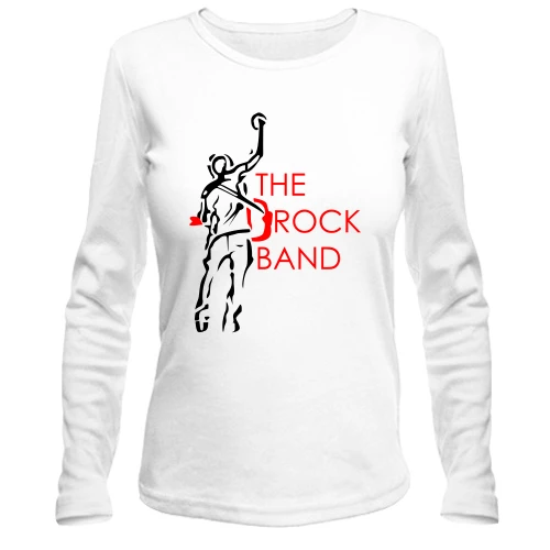 Женский лонгслив The Rock Band