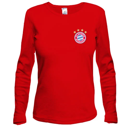 Жіночий лонгслів, Червоний, FC Bayern München («Баварія» Мюнхен)