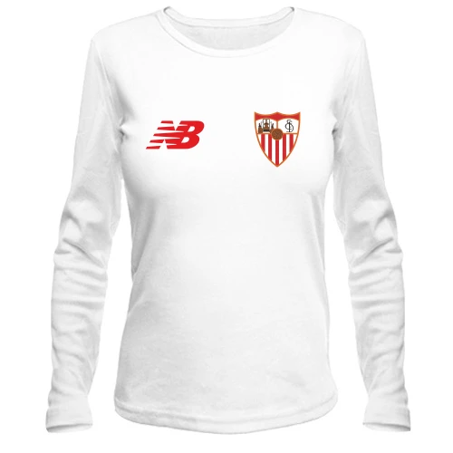 Женский лонгслив, Белый, FC Sevilla (Севилья) mini