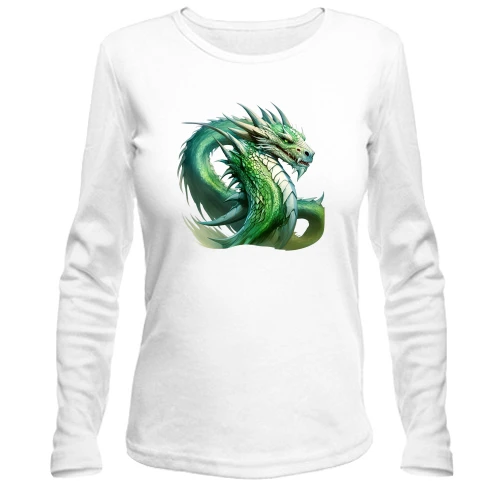 Женский лонгслив Green Dragon Art