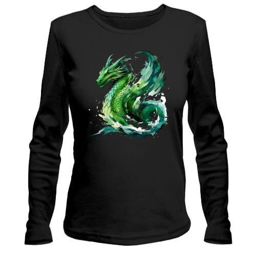 Женский лонгслив Green Dragon Art (2)