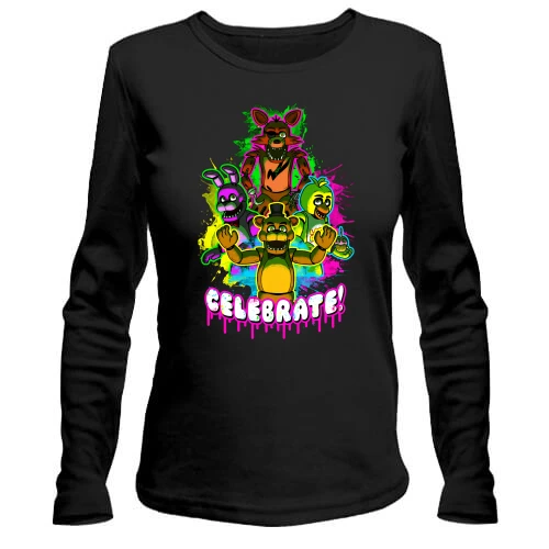 Женский лонгслив Five Nights at Freddy’s Celebrate