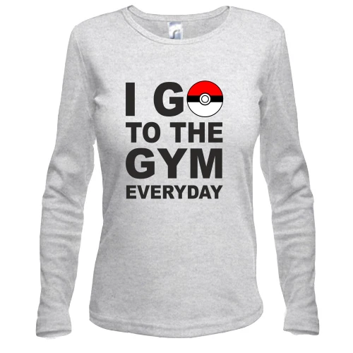 Женский лонгслив Go to the gym