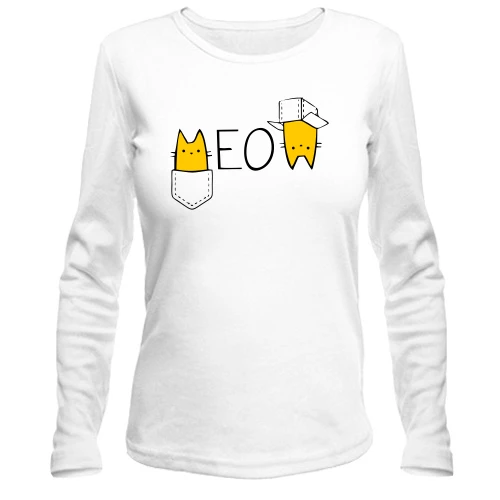 Женский лонгслив MEOW