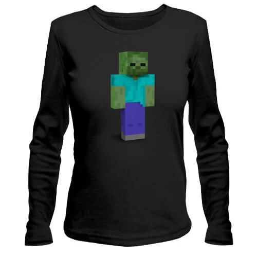 Жіночий лонгслів Minecraft Зомбі