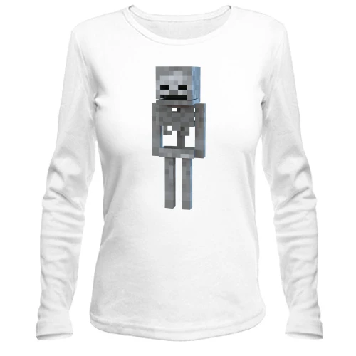 Жіночий лонгслів Minecraft Скелет