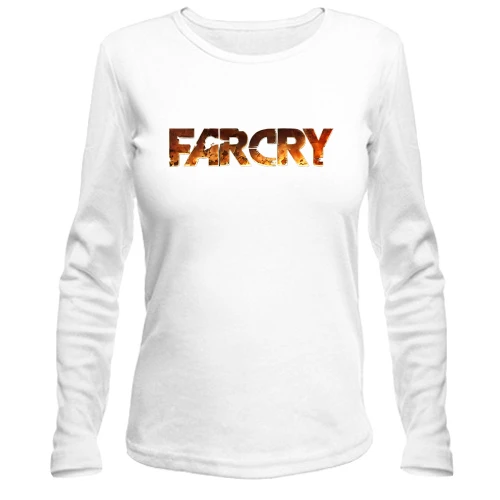 Женский лонгслив, белый, с цветным лого Far Cry