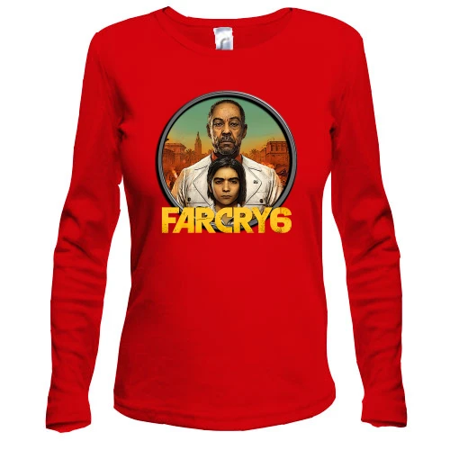 Женский лонгслив, Красный, Far Cry 6