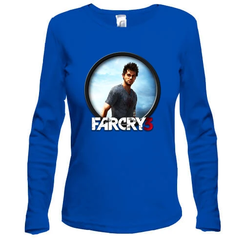Женский лонгслив, синий, Far Cry 3 Man