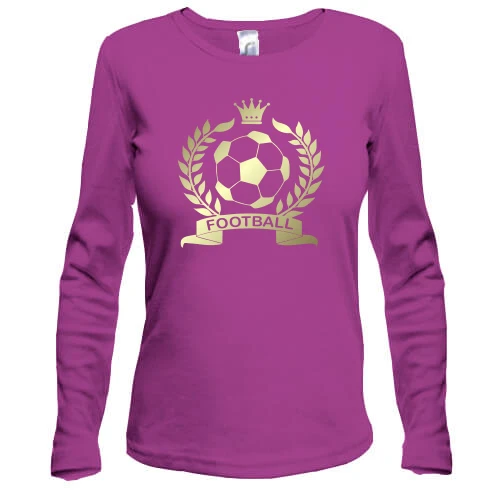 Жіночий лонгслів, Фіолетовий, Football