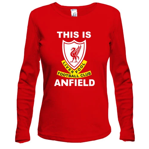 Женский лонгслив This Is Anfield