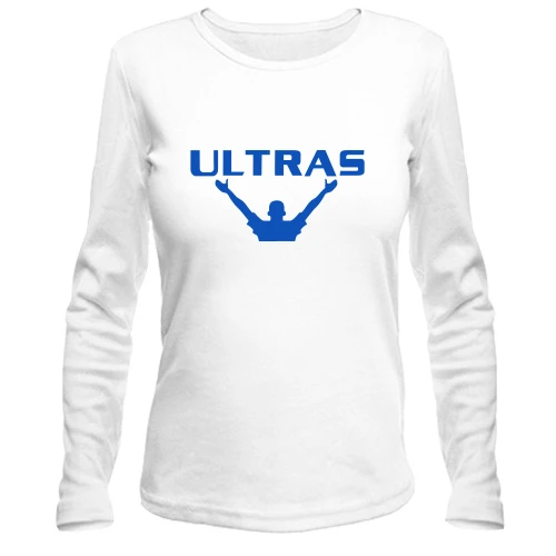 Женский лонгслив, Белый, Ultras