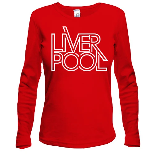 Жіночий лонгслів, Чорний, LIVERPOOL