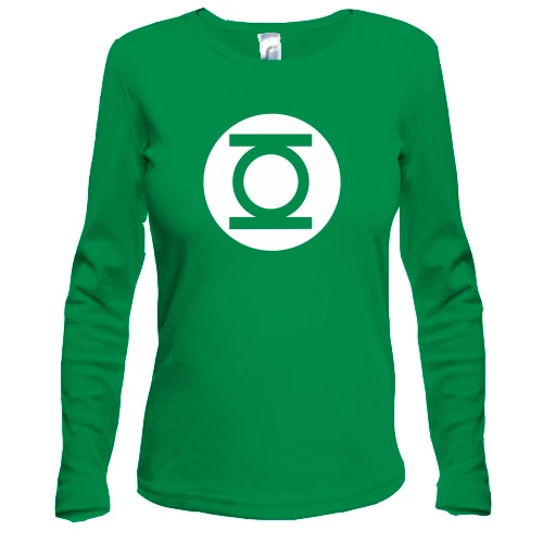 Жіночий лонгслів, зелений, Шелдона Green Lantern