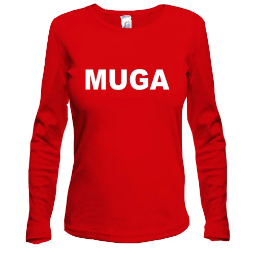 Жіночий лонгслів MUGA (Make ukraine Great Again)