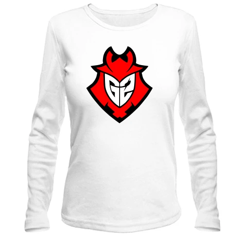 Женский лонгслив G2 eSports (красный лого)