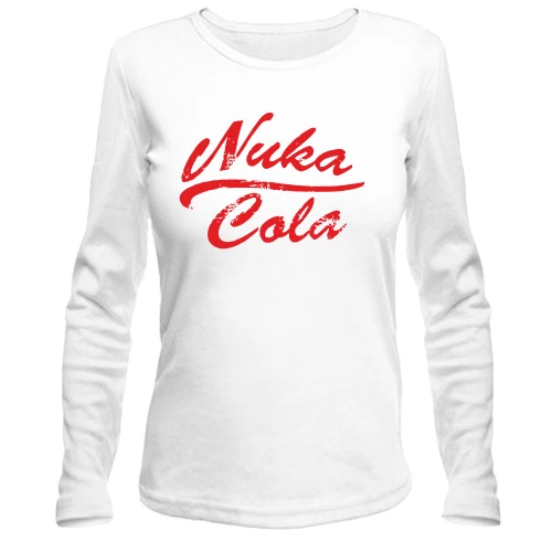 Женский лонгслив, Белый, Nuka-Cola logo