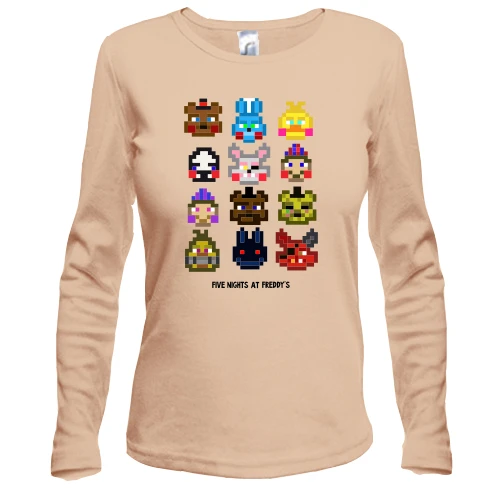 Женский лонгслив FNAF Pixel Toys