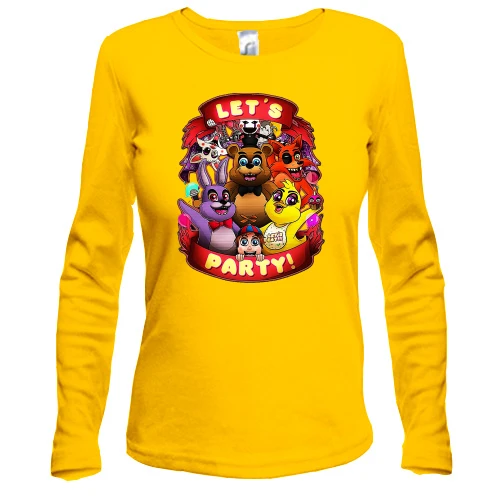 Женский лонгслив Let`s Party (FNAF)