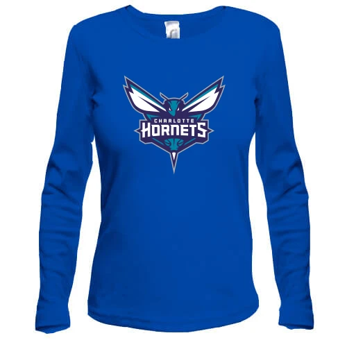 Жіночий лонгслів, Синій, Шарлотт Хорнетс (Charlotte Hornets)