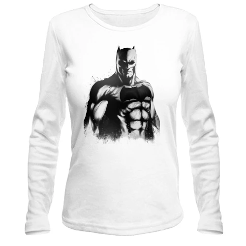Женский лонгслив Batman (черно-белый)