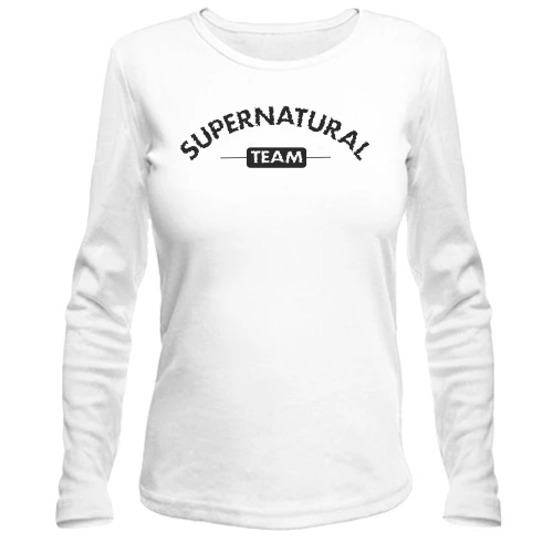 Женский лонгслив Supernatural team