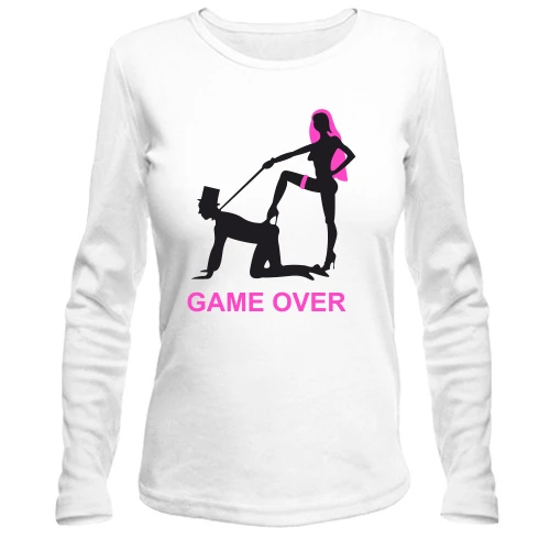 Жіночий лонгслів Game over весілля