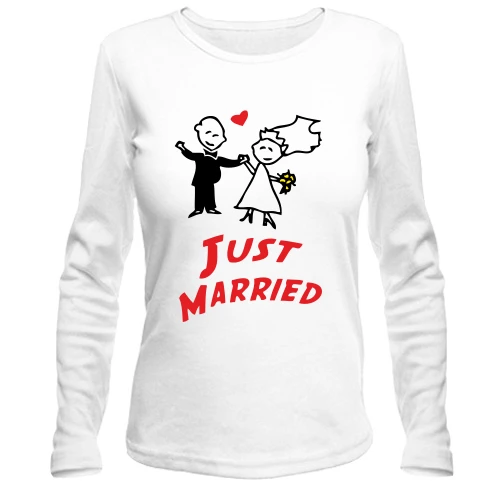 Женский лонгслив Just married