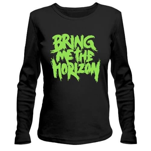 Жіночий лонгслів Bring me the horizon green