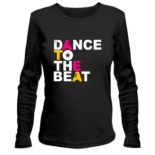 Женский лонгслив Dance to the beat