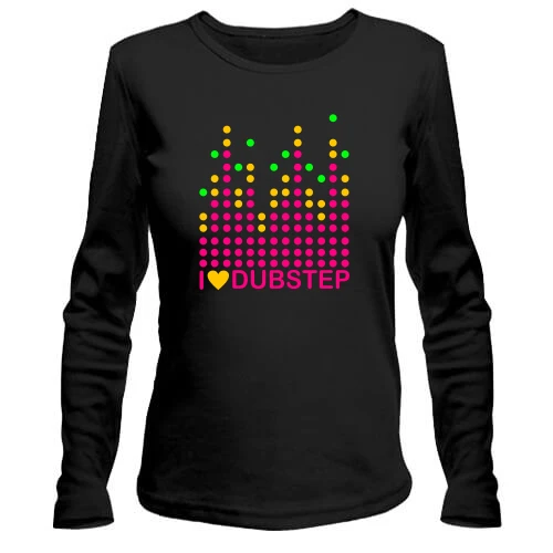 Женский лонгслив Dubstep love (рисунок)