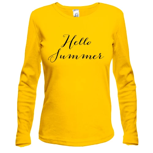 Жіночий лонгслів Hello Summer (Привіт літо)