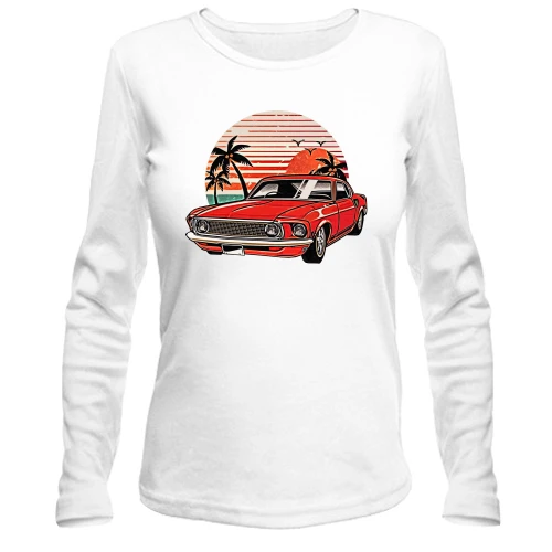Женский лонгслив Ford Mustang Retro
