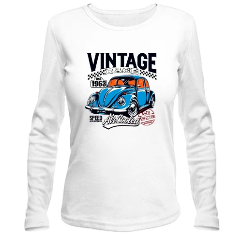 Женский лонгслив Volkswagen Beetle - Vintage Race