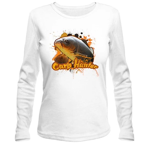 Женский лонгслив с карпом «Carp Hunter»
