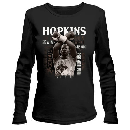 Женский лонгслив с Бернардом Хопкинсом (Bernard Hopkins)