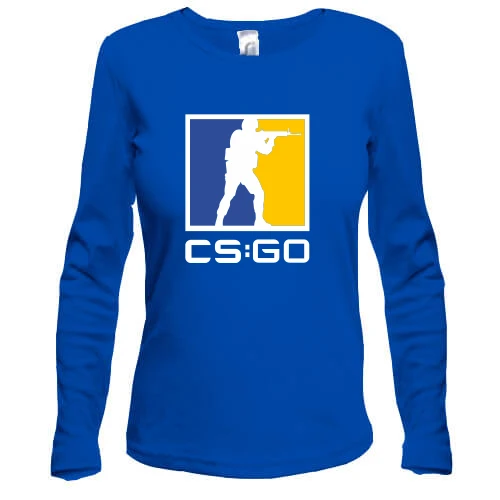 Женский лонгслив, Синий, CS:GO (2)