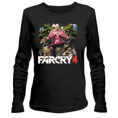 Женский лонгслив, черный, Far Cry 4