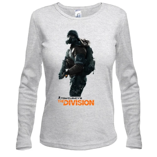 Женский лонгслив, Серый меланж, Tom Clancy's The Division (2)