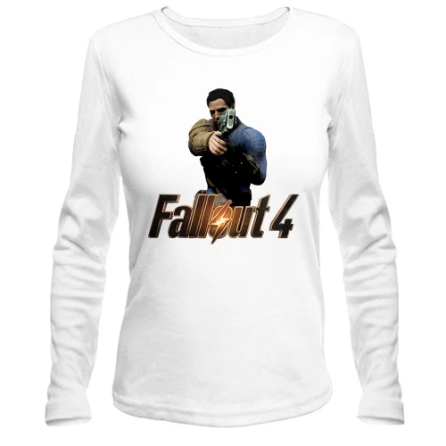 Женский лонгслив, белый, Fallout 4