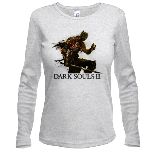 Женский лонгслив, Серый меланж, Dark Souls 3