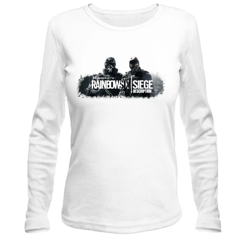 Женский лонгслив, белый, Tom Clancy’s Rainbow Six Siege (2)