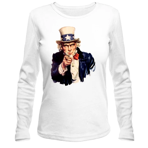 Женский лонгслив Дядя Сэм (Uncle Sam)