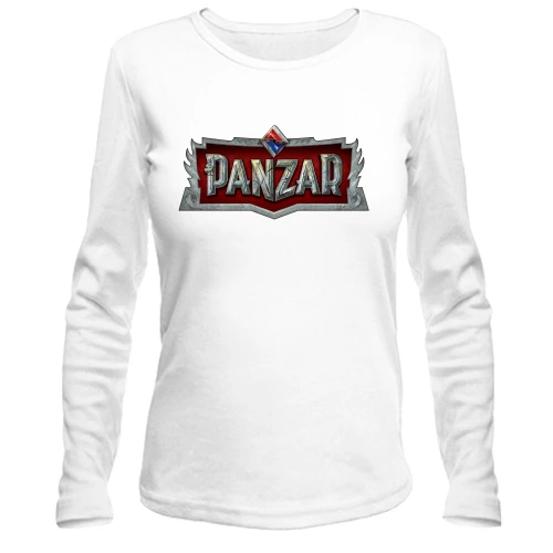 Женский лонгслив, Белый, Panzar